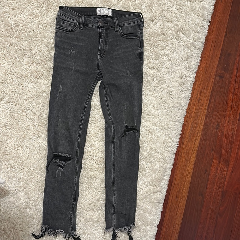 Free People skinny distressed jeans